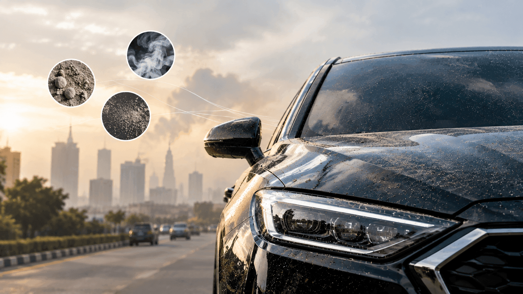 Nano Ceramic Coating untuk Mobil Berdebu dan Berasap