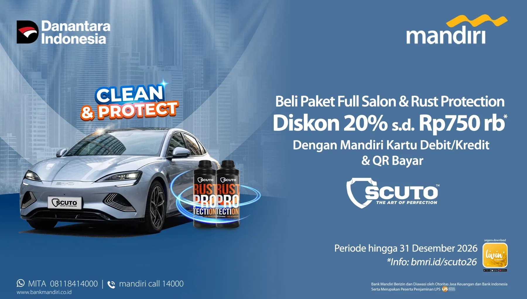 Promo Scuto x Bank Mandiri