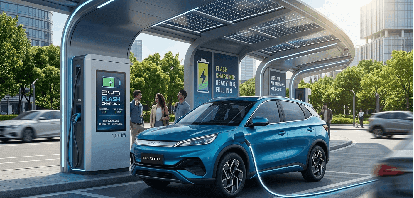 BYD Flash Charging 5 Minute Charge