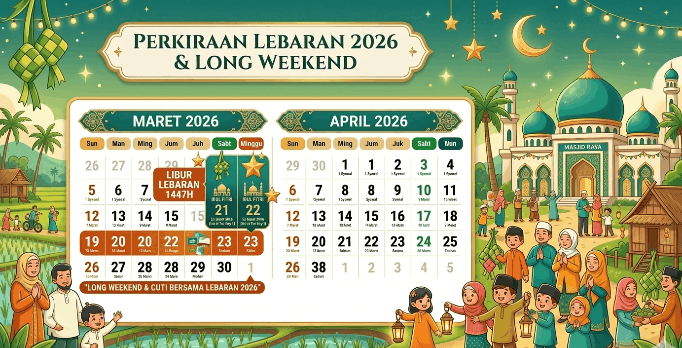 Cek Perkiraan Jadwal Lebaran 2026, Ada Long Weekend! 
