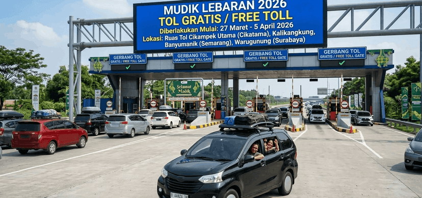 Catat! Jadwal dan Lokasi Tol yang Gratis untuk Mudik Lebaran 2026