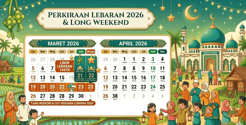 Cek Perkiraan Jadwal Lebaran 2026, Ada Long Weekend!