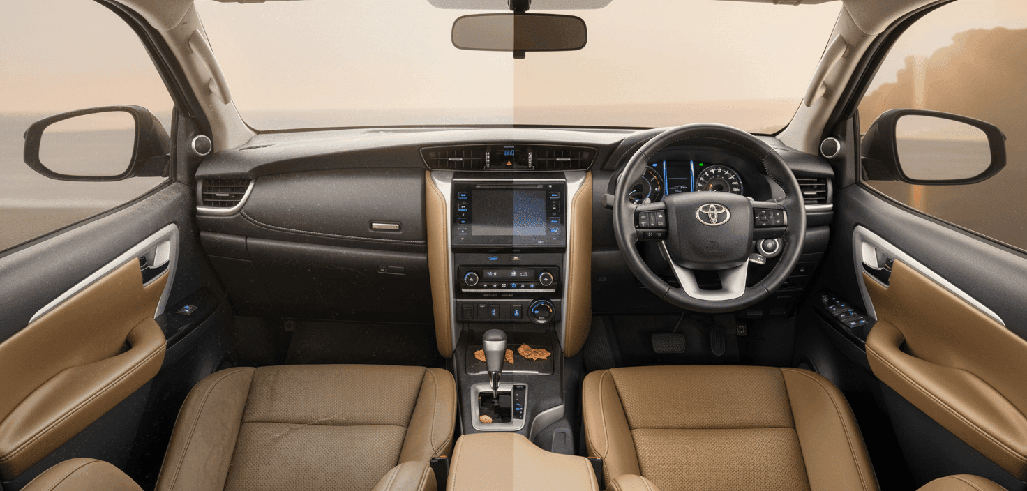 perbedaan interior mobil