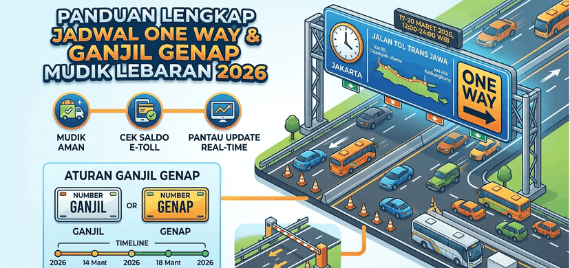 Catat! Ini Skema One Way & Ganjil Genap Mudik Lebaran 2026